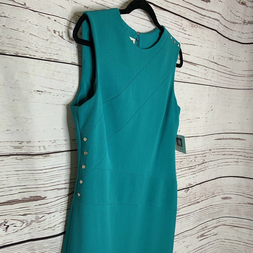 Anne Klein Sheath Dress Sleeveless Stud Details - Picture 2 of 11